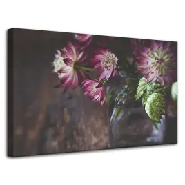 obraz-na-plotnie-botanika-kwiaty-w-wazonie-80x50cm-bukiet-kwiatow-flora