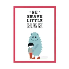 plakat-dzieciece-napis-be-brave-little-man-24x30-cm-ramka-amarant