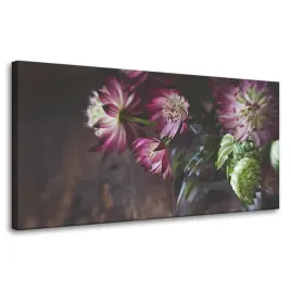 obraz-na-plotnie-botanika-kwiaty-w-wazonie-80x40cm-bukiet-kwiatow-flora