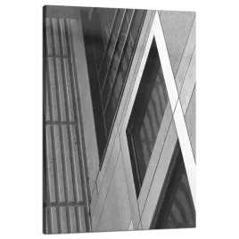obraz-na-plotnie-architektura-betonowy-mur-80x120-okna-budynek-szary-klimat