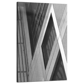 obraz-na-plotnie-architektura-betonowy-mur-50x80-okna-budynek-szary-klimat