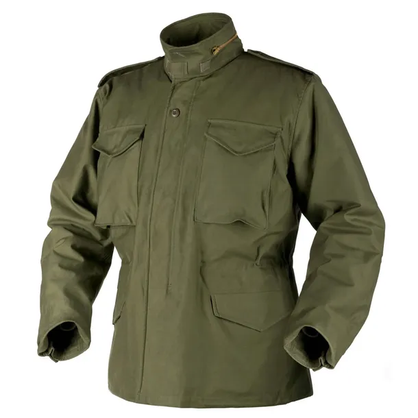 Kurtka Wojskowa M65 HELIKON NyCo Sateen na Poligon Militarna Olive L