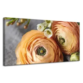 obraz-na-plotnie-botanika-kwiaty-120x60-cm-pomaranczowy-jaskier-japonski