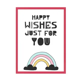 plakat-urodzinowy-happy-wishes-just-for-you-24x30-cm-ramka-amarant