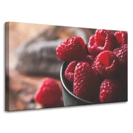 obraz-na-plotnie-kuchnia-czerwone-maliny-100x60-cm-owoce-raspberries-rozowe