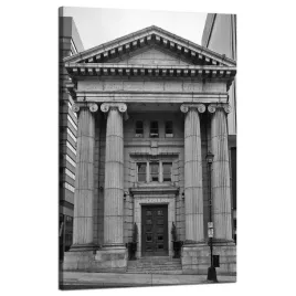 obraz-na-plotnie-architektura-kolumny-50x80-cm-budynki-muzeum-miasto-szary