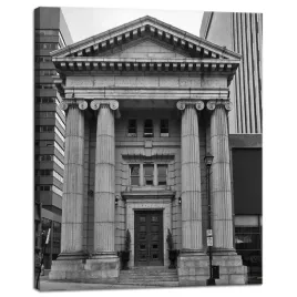 obraz-na-plotnie-architektura-kolumny-40x50-cm-budynki-muzeum-miasto-szary