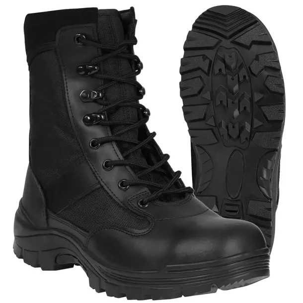 BUTY TAKTYCZNE WOJSKOWE OCHRONA SECURITY MIL-TEC Trekkingowe Czarne 39