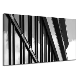 obraz-na-plotnie-czarno-biale-budownictwo-120x70-architektura-okna-szary