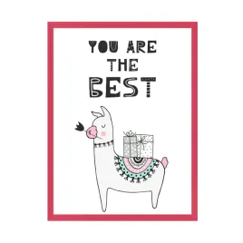 plakat-urodzinowy-you-are-the-best-24x30-cm-ramka-amarant