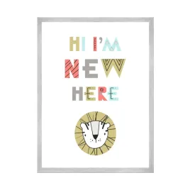 plakat-dzieciece-hi-i-m-new-here-24x30-cm-ramka-srebrna