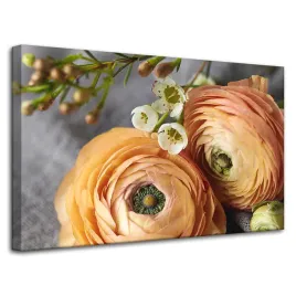 obraz-na-plotnie-botanika-kwiaty-80x50-cm-pomaranczowy-jaskier-japonski