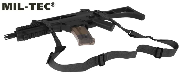pas-nosny-do-broni-2-punktowy-bungee-zawieszenie-taktyczne-mil-tec-czarne-stan-nowy-waga-z-opakowaniem-0-95-kg