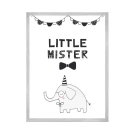 plakat-urodzinowy-imprezowy-little-mister-24x30-cm-ramka-srebrna