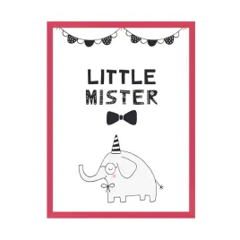 plakat-urodzinowy-imprezowy-little-mister-24x30-cm-ramka-amarant