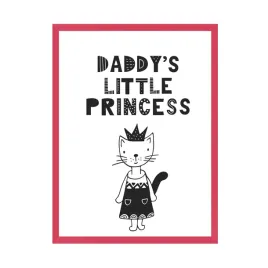 plakat-dzieciece-napis-daddy-s-little-princess-24x30-cm-ramka-amarant