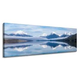 obraz-na-plotnie-natura-jezioro-mcdonald-panorama-150x50-cm