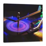 obraz-na-plotnie-muzyka-gramofon-led-90x90