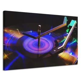 obraz-na-plotnie-muzyka-gramofon-led-120x80