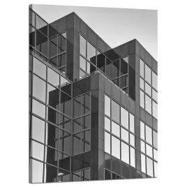 obraz-na-plotnie-architektura-miasto-50x70-cm-budynek-okna-szarosc-modern