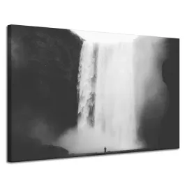 obraz-na-plotnie-czarno-biale-wodospad-120x80-cm-refleksja-wielkosc-wody