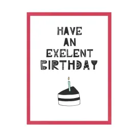 plakat-urodzinowy-have-an-exelente-birthday-24x30-cm-ramka-amarant