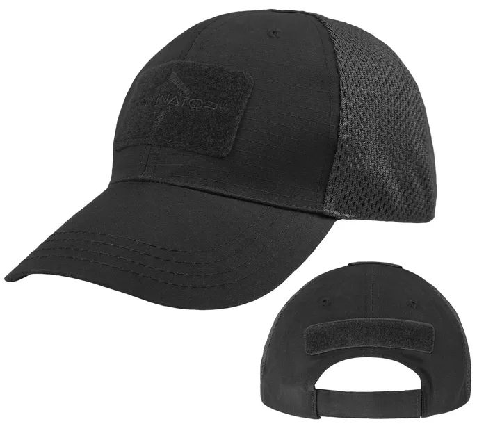 CZAPKA Z DASZKIEM VENT BEJSBOLÓWKA TAKTYCZNA DOMINATOR BASEBALL CZARNA