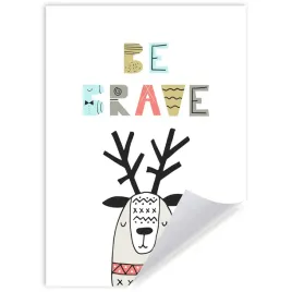 plakat-dzieciece-napis-be-brave-21x297-cm