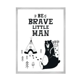 plakat-dzieciece-napis-be-brave-little-man-24x30-cm-ramka-srebrna