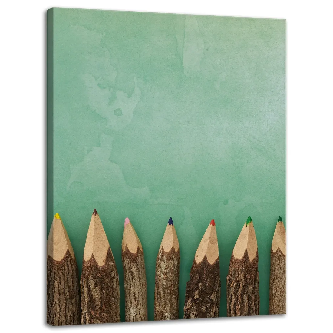 obraz-na-plotnie-kolorowe-kredki-30x40-stan-nowy