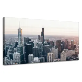 obraz-na-plotnie-architektura-chicago-120x60-cm-usa-polonia-miasta-wiezowce