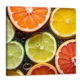 obraz-na-plotnie-cytrusy-swiezosc-limonka-grejpfrut-cytryna-90x90