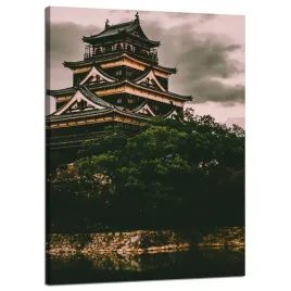 obraz-na-plotnie-architektura-zamek-hiroshima-50x70-cm