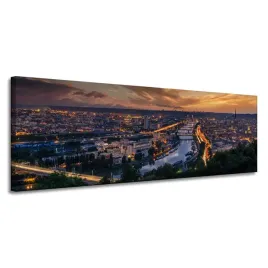 obraz-na-plotnie-architektura-rouen-wieczorem-150x50-cm