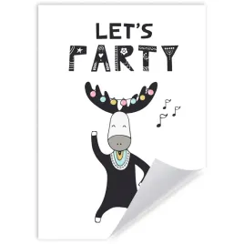 plakat-urodzinowy-imprezowy-zwierzeta-let-s-celebrate-let-s-party-21x297cm