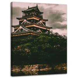 obraz-na-plotnie-architektura-zamek-hiroshima-30x40-cm