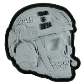 naszywka-rzep-3d-war-is-hell-czaszka-w-helmie-operator-m-tac-pvc-szara