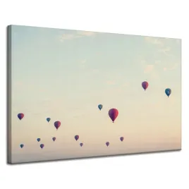 obraz-na-plotnie-mlodziezowe-balony-niebo-120x80