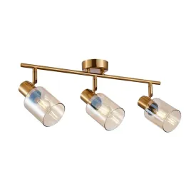 lampa-sufitowa-mosiezna-szklane-bursztynowe-klosze-3-reflektory-italux