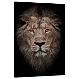 obraz-na-plotnie-twarz-lwa-czerwone-oczy-dzikosc-80x120-cm