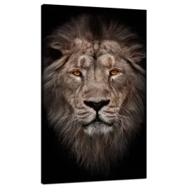 obraz-na-plotnie-twarz-lwa-czerwone-oczy-dzikosc-70x120-cm