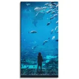 obraz-na-plotnie-ludzie-akwarium-40x80-cm-stan-nowy