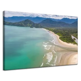 obraz-na-plotnie-woda-brzeg-fale-gory-natura-120x80-cm-idealny-na-prezent