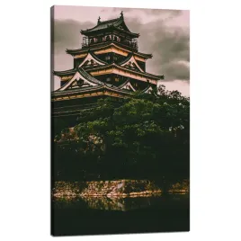 obraz-na-plotnie-architektura-zamek-hiroshima-60x100-cm