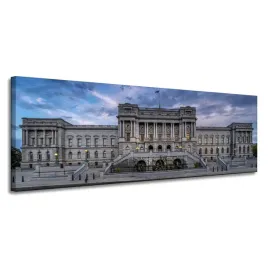 obraz-na-plotnie-architektura-biblioteka-kongresu-150x50-cm