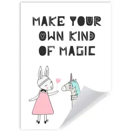 plakat-dzieciecy-make-your-own-kind-of-magic-21x297-cm