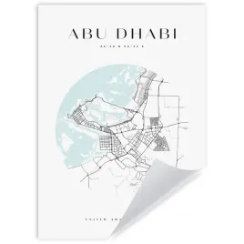plakat-mapa-miasta-zjednoczone-emiraty-arabskie-abu-dhabi-kolo-21x297-cm