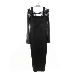 sukienka-damska-prettylittlething-czarna-do-polowy-lydki-siatkowe-rekawy-36