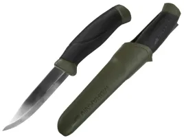noz-mora-companion-mg-oliv-stal-sandvik-12c27-mysliwski-kabura-104mm