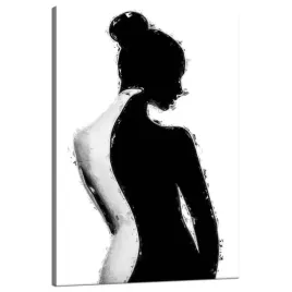 obraz-na-plotnie-czarno-biala-kobieta-sztuka-poza-80x120-cm
